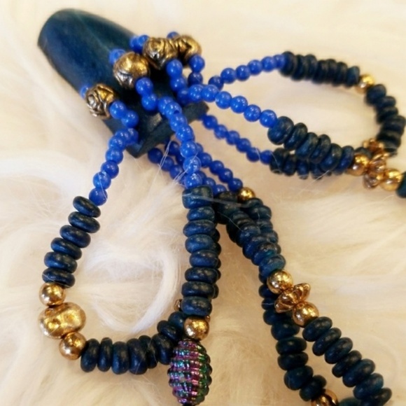 BLUE TONED EARRINGS - Picture 4 of 4